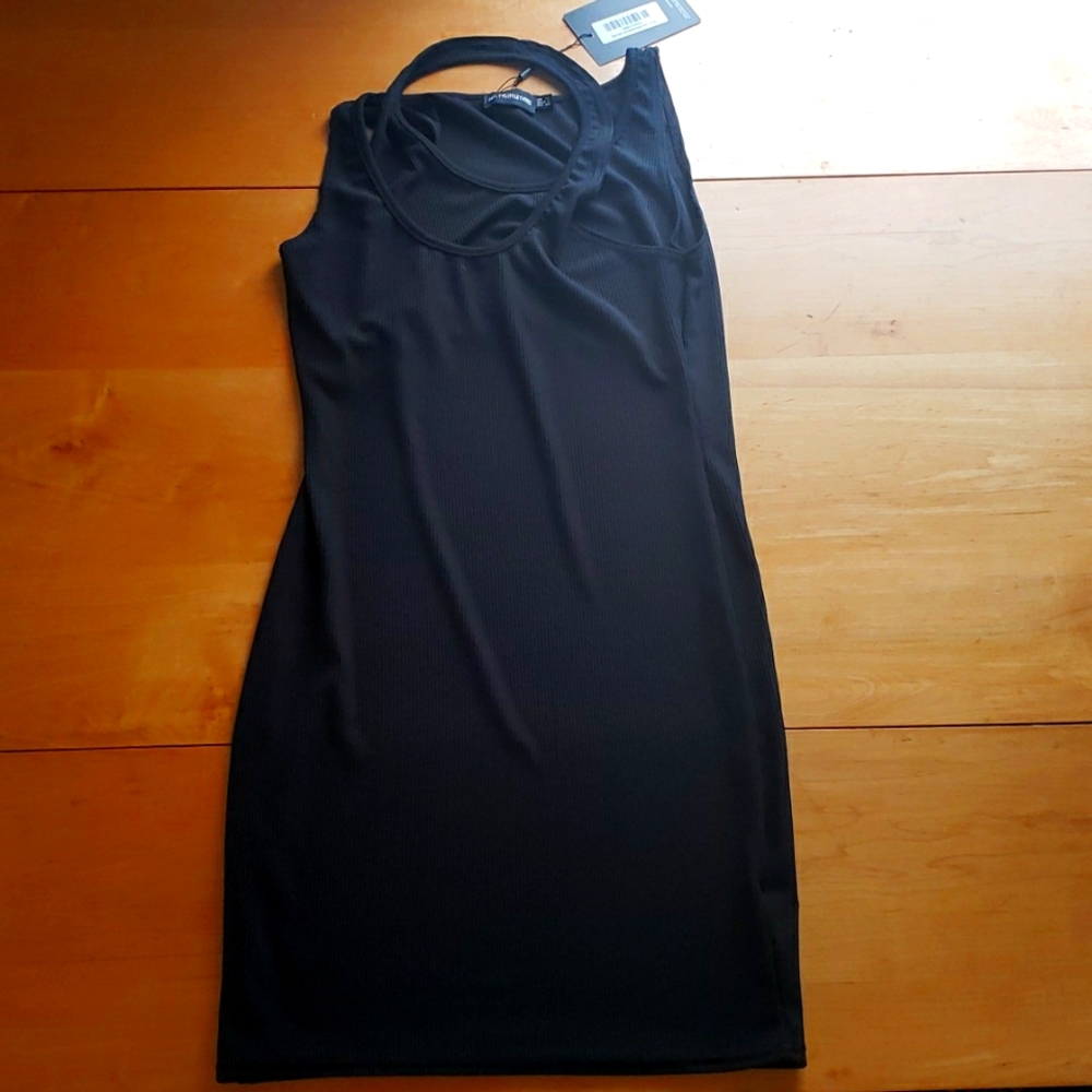 Pretty Little Thing sleeveless black dress